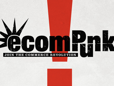 Ecompunk ecommerce grunge logo punk