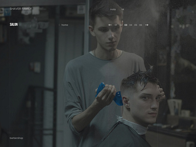 Shaver Family - website for barbershop, Kirov city