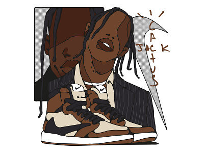 Travis Scott color design illustrator ilustración music travisscott vector zorrozombie