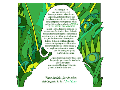 Flor de Selva color design editorial illustration illustrator ilustración vector