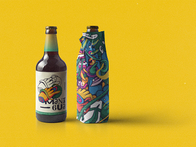 Manigua cerveza illustrator ilustración vector