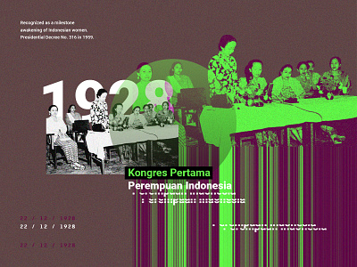 First Indonesian Women's Congress - Collage Art