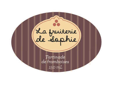 Label - La fruiterie de Sophie design label local logo packaging projects school