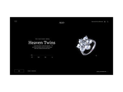 Website Diamonds Shop 2020 2020 trend 2d 3d animation black branding dashboad diamond diamond ring diamonds luxury menu ui ux web website website design websites white