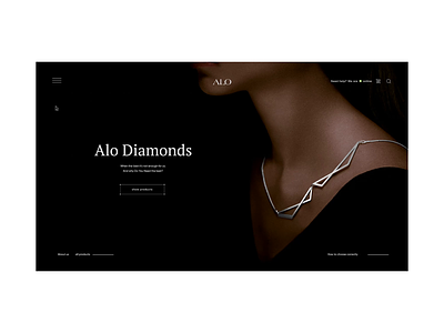 Diamonds Website 2020 2020 trend 2d 3d animation animations black black white branding jewelry luxury ring rings ui uiux ux web website websites white