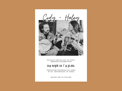 Wedding Invitations // Cody + Haley