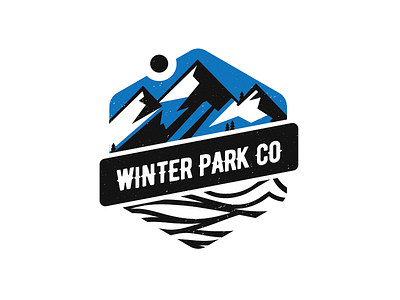 Winter Park, Colorado Badge art badge branding creative design flat graphic design icon illustration logo vector