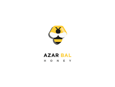 Azar BAL honey branding design flat logo