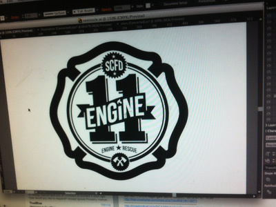 Engine 11 "Fire Station" brandalist firefighters logo