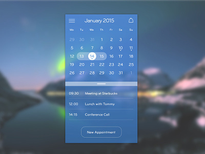 Calendar App Design Concept