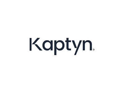 Kaptyn Typography Logo branding font design idenitity identity design k logo logo rideshare type typography