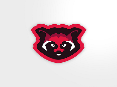 Raccoon branding design e sports illustration logo mascot mascot logo raccoon white
