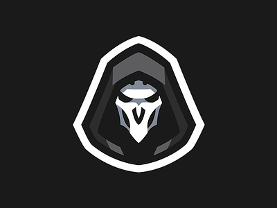 Overwatch Reaper Mascot Logo