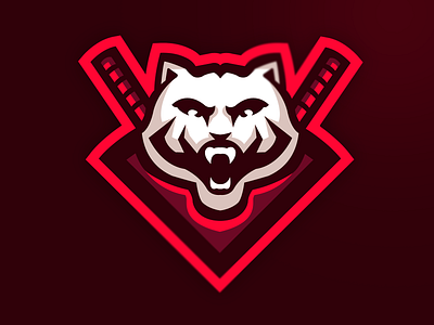 White Tiger Mascot Logo branding design e sports illustration logo mascot mascot logo red tiger tiger mascot tiger mascot logo white