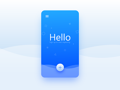 Welcome Page Sign Up UI colors login minimalist mobile screen sign in sign up ui user experience design ux welcome