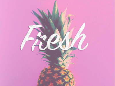 Fresh design graphic design minimal photography pineapple typography