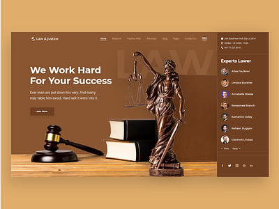 Law & justice creative design digital grid landing landing page law law firm lawyer lawyers typography ui ux web web deisgn
