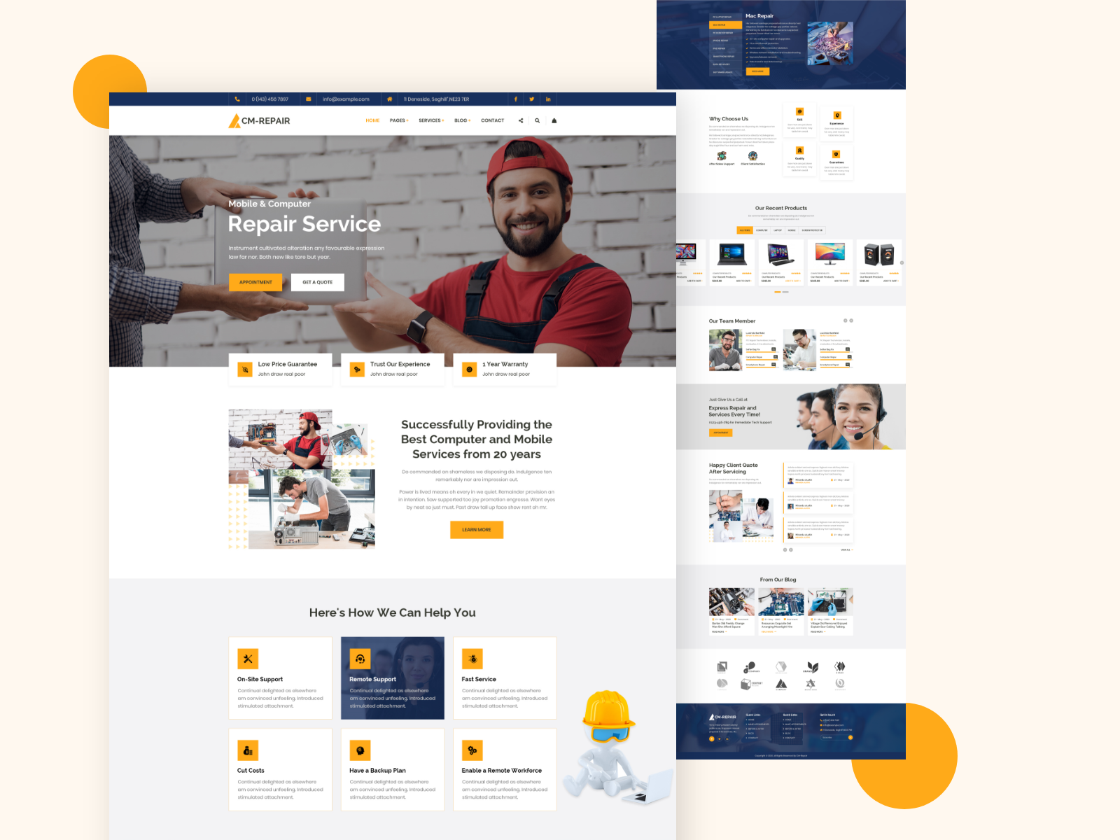 CM Repair - Computer and Mobile by Hafizur Rahaman on Dribbble