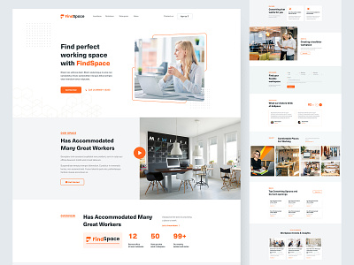 FindSpace - Coworking Space Landing Page