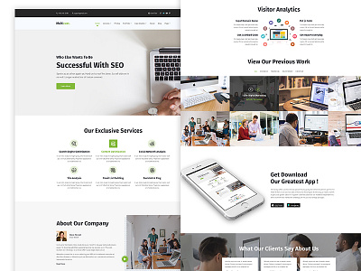 SEO Psd template