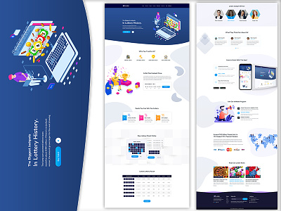 Lottol - Online Lotto PSD Template illustration lotteries lottery lottery game lottery psd lottery template lottery website lotto lotto template lotto website lucky number online lottery powerball prize psd psd design raffle draw spin wheel ux web