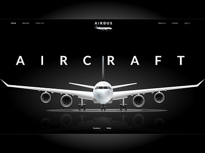 Airbus, Aircraft airbus aircraft aviation design homepage landing page school technology ui ux webdesign website