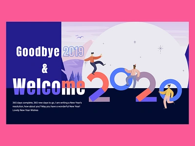 happy new year 2020 2020 colors dribbble dribbble best shot happy happy new year new new years ui ux web year