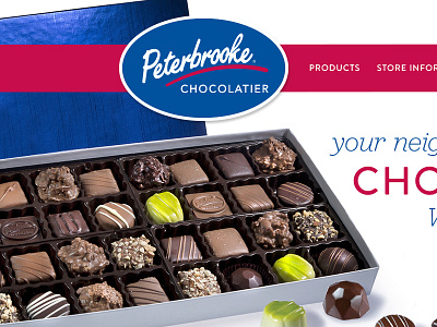 Peterbrooke - Franchise single page microsite comp chocolate peterbrooke responsive ui webdesign