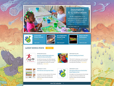 Foundation Academy homepage design highschool illustration school secondaryschool webdesign