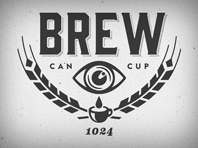 20140211214052 Brewlogo Textured bar beer branding brewery coffee craft