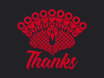 Happy Thanksgiving agency illustration thanksgiving turkey vintage