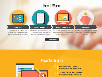 Ovation Panel Details - Process design illustration onepage panel process ui ux web webdesign