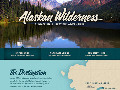 Northward Bound Homepage Design design illustration responsive travel web website