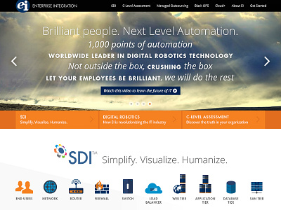 Enterprise Integration Single Page Site
