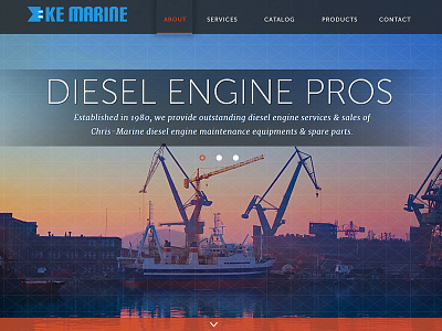 KE Marine Homepage Design design responsive web wordpress