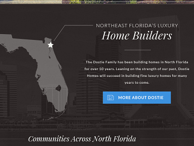 Dostie Homes Homepage custom design illustration responsive web