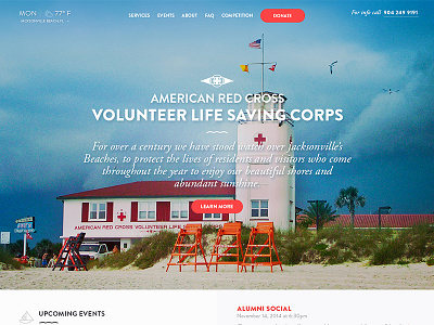 American Red Cross Life Saving Corps custom design interface monoweight icons responsive