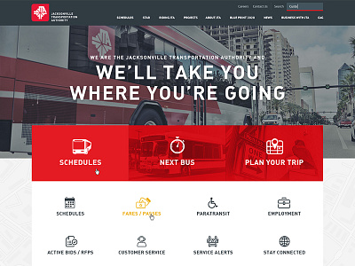 JTA design transportation ui