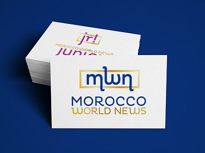 Morocco World News and Morocco World News Jr identity international logo