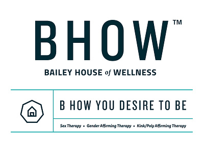 Bailey House of Wellness Lockup branding lockup