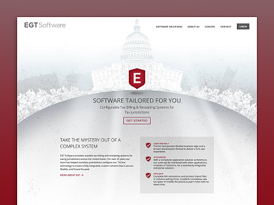 EGT Software Home Page branding design development egt home page logo software web web design website