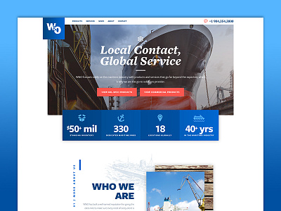 W&O Supply Home Page design home page web web design website