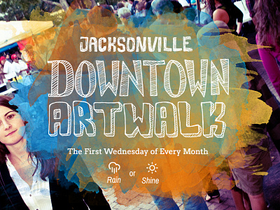Art Walk - Homepage 9 B artwalk downtown jacksonville responsive single page website watercolor web design