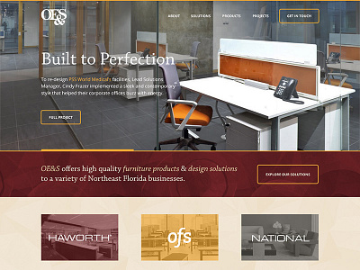 OE&S Homepage concept oes web design website