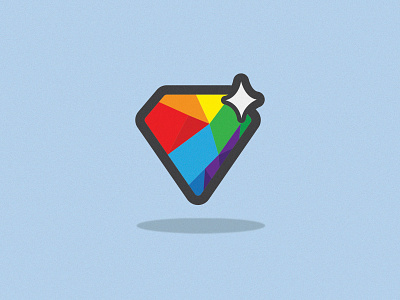 Diamond Enamel Pin branding design flat icon illustration illustrator logo vector