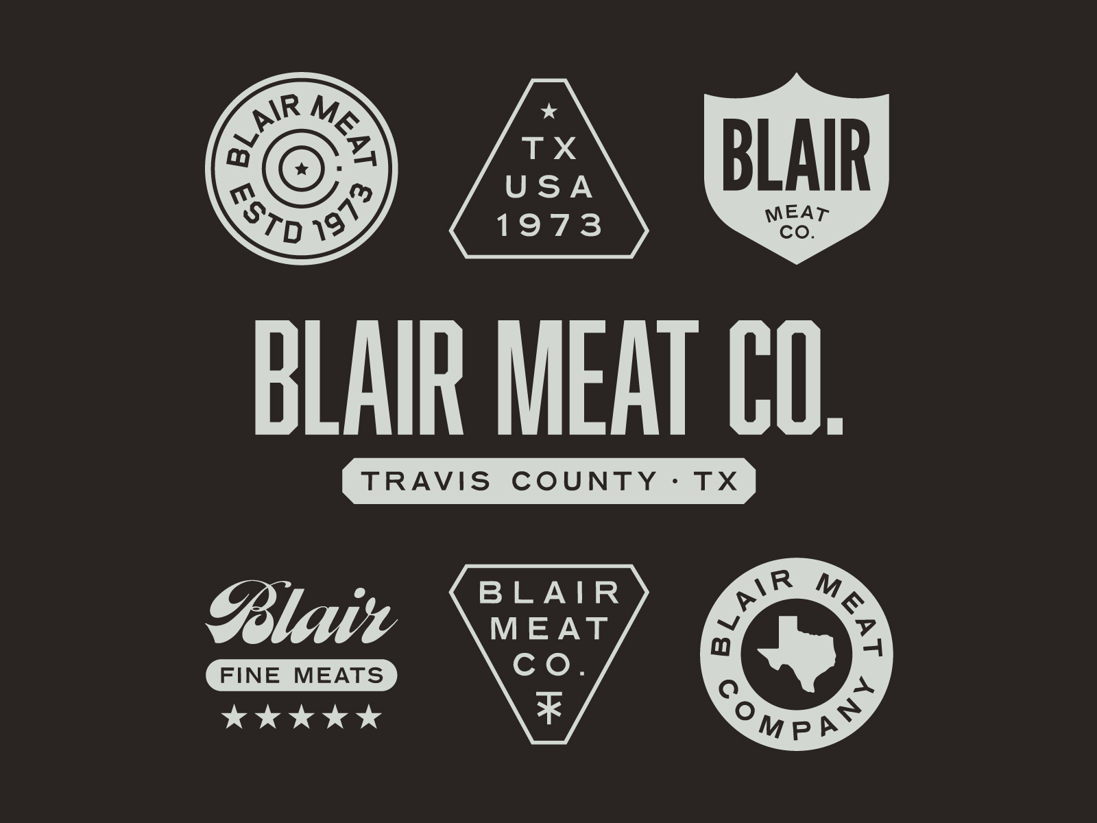 Blair Meat Co. by Kevin Fluegel on Dribbble