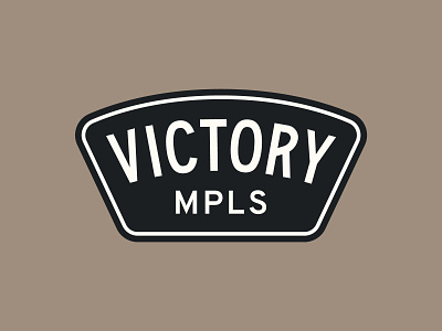 Victory MPLS badge branding identity illustration logo logotype typography vintage