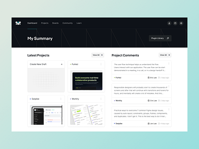 Xtotype - Prototype Tool Summary Page app clean dashboard concept create draft dashboard design design tool drafts feedback feedback list mobile my projects page project list prototype tool summary summary page tool ui ux