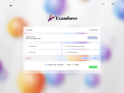 ExamForce : Website Design Test Component