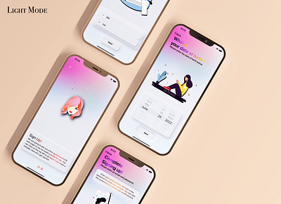 Fusion : Women Fertility App Design app design appdesign design ios ui ux